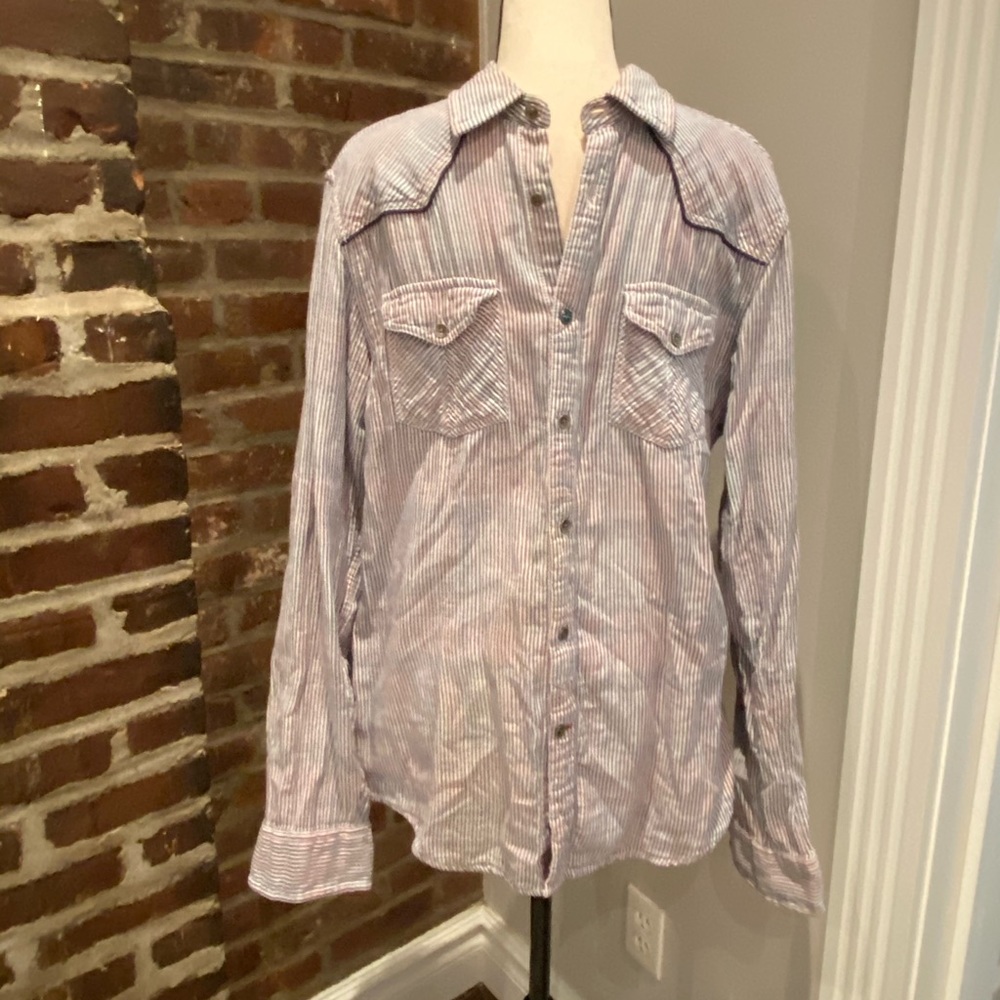 Stripped Button Up - image 1